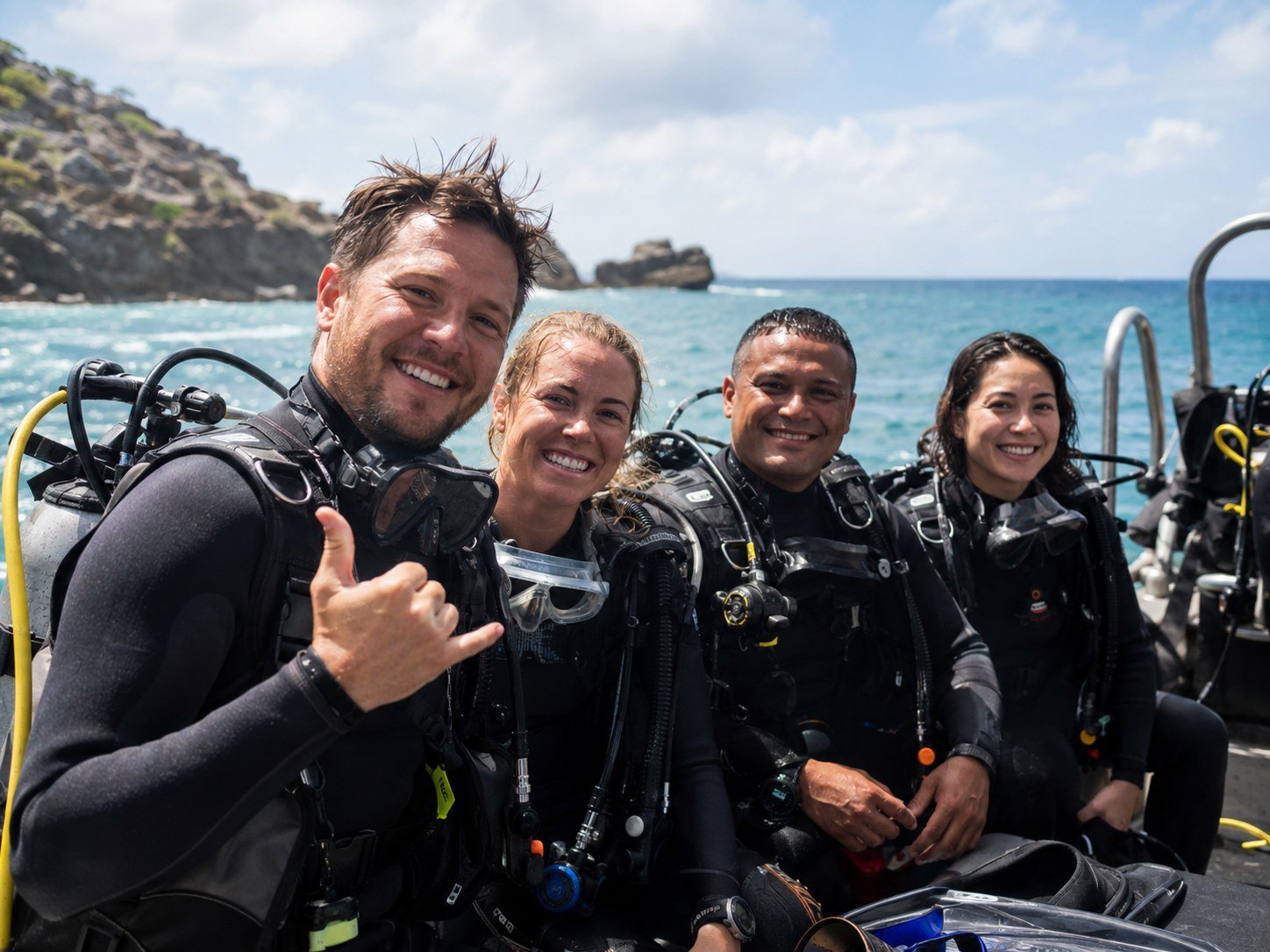 Scuba diver underwater